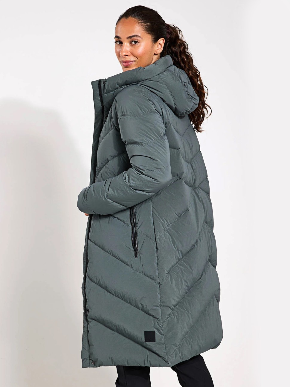 Куртка жіноча Jack Wolfskin MARIENPLATZ COAT W зелена 1206971-4136 — фото 3