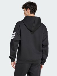 Толстовка мужская Adidas M FI 3S FZ черная JD4827 изображение 3