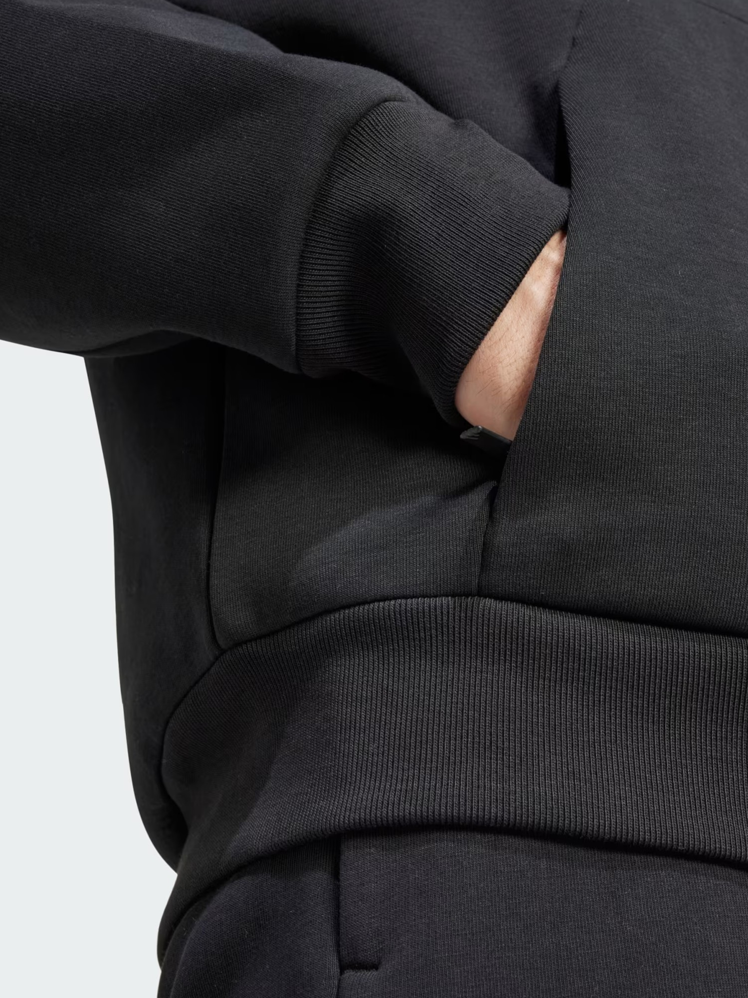 Толстовка чоловіча Adidas M FI 3S FZ чорна JD4827 изображение 6