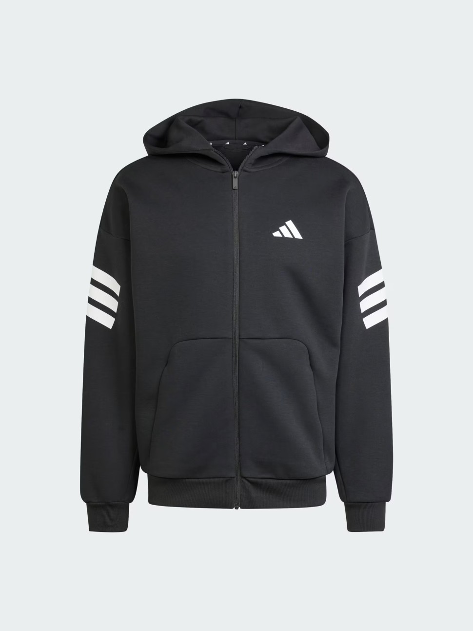 Толстовка чоловіча Adidas M FI 3S FZ чорна JD4827 — фото 7