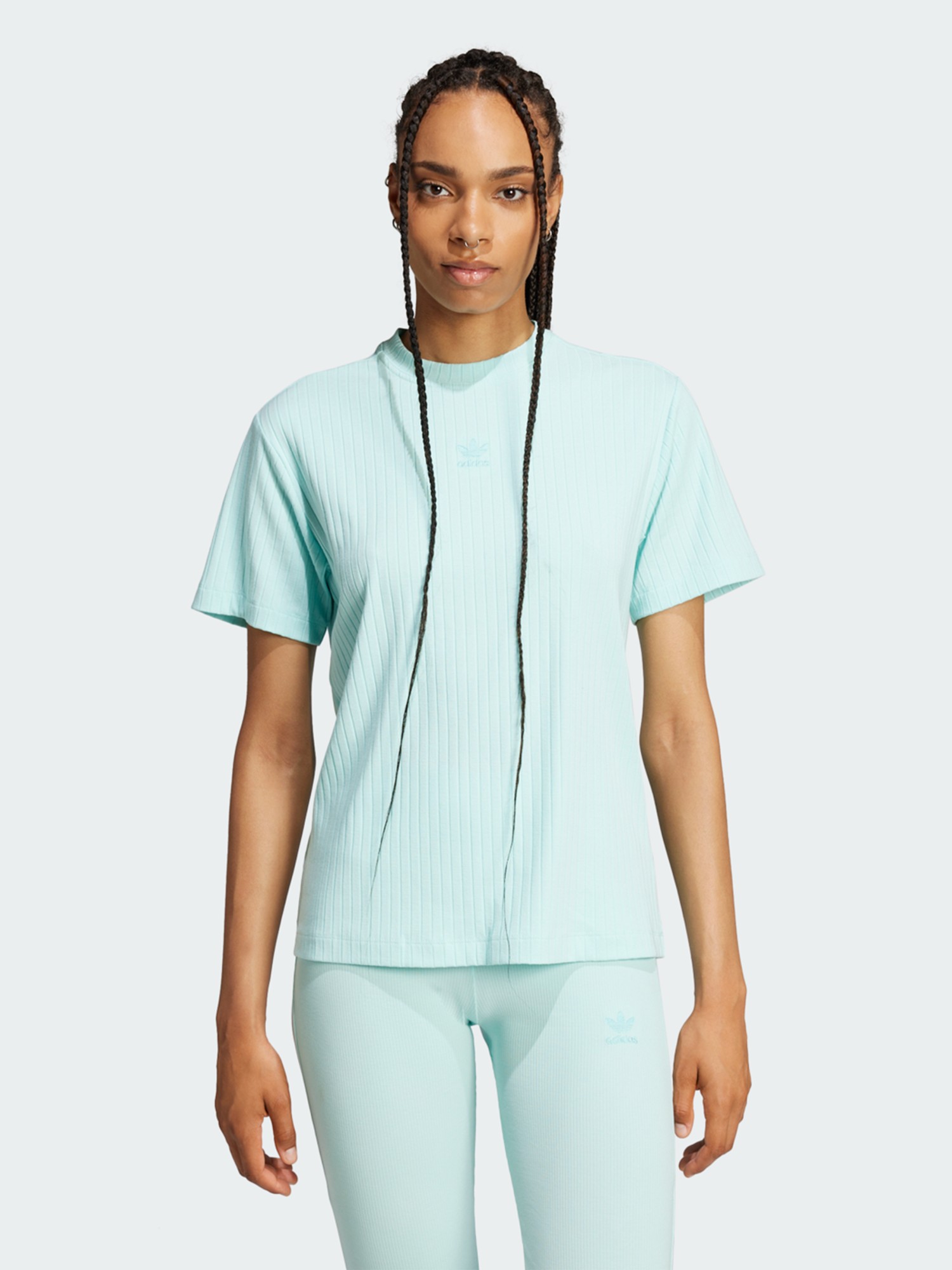 Футболка женская Adidas ESS WR TEE голубая JC8060 изображение 2