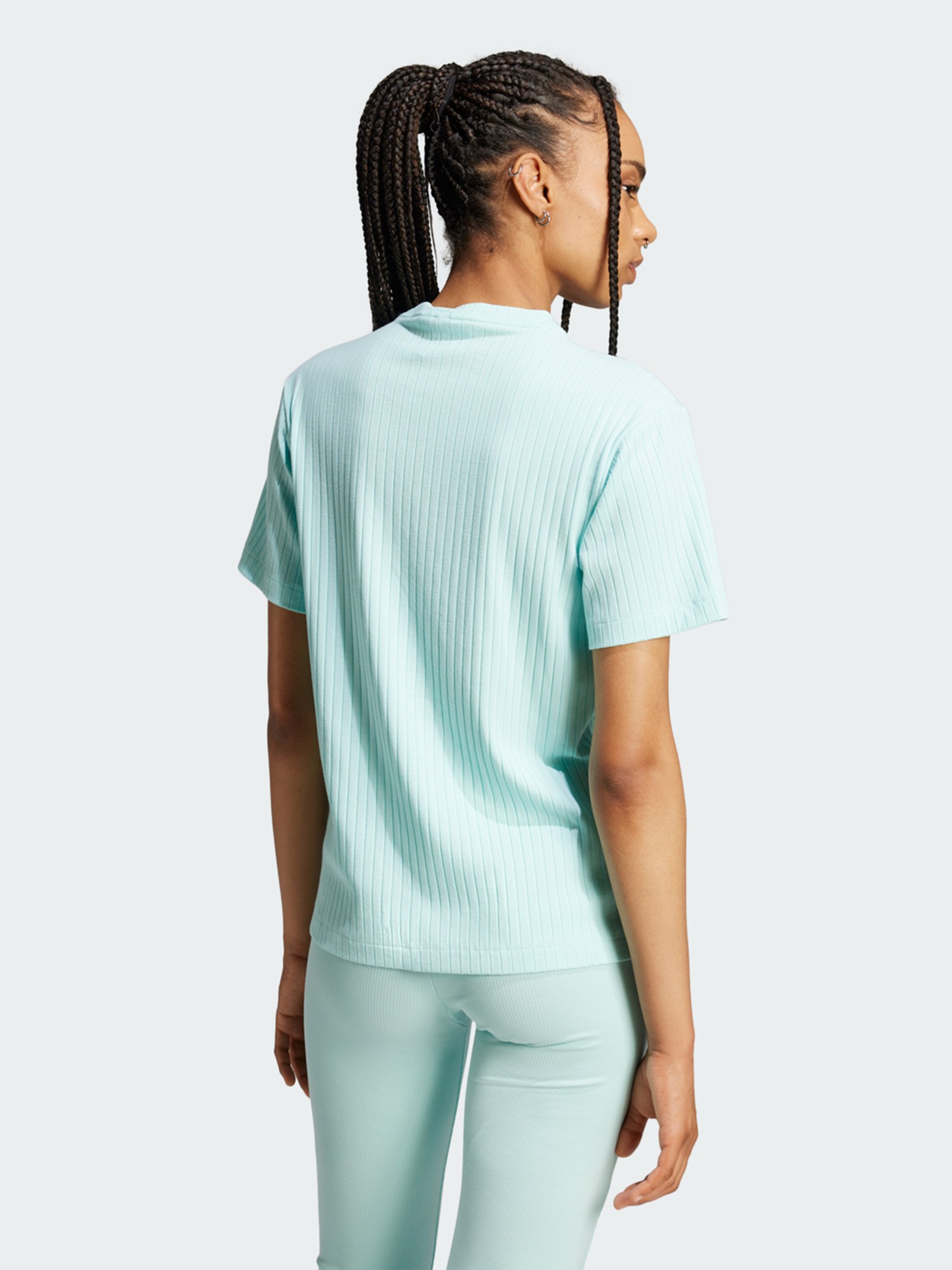 Футболка женская Adidas ESS WR TEE голубая JC8060 изображение 3