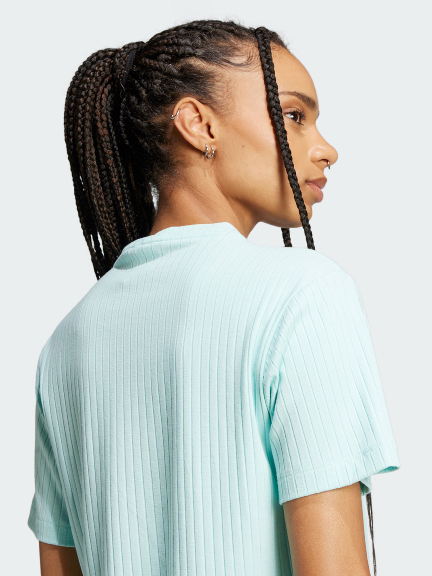 Футболка женская Adidas ESS WR TEE голубая JC8060 изображение 4