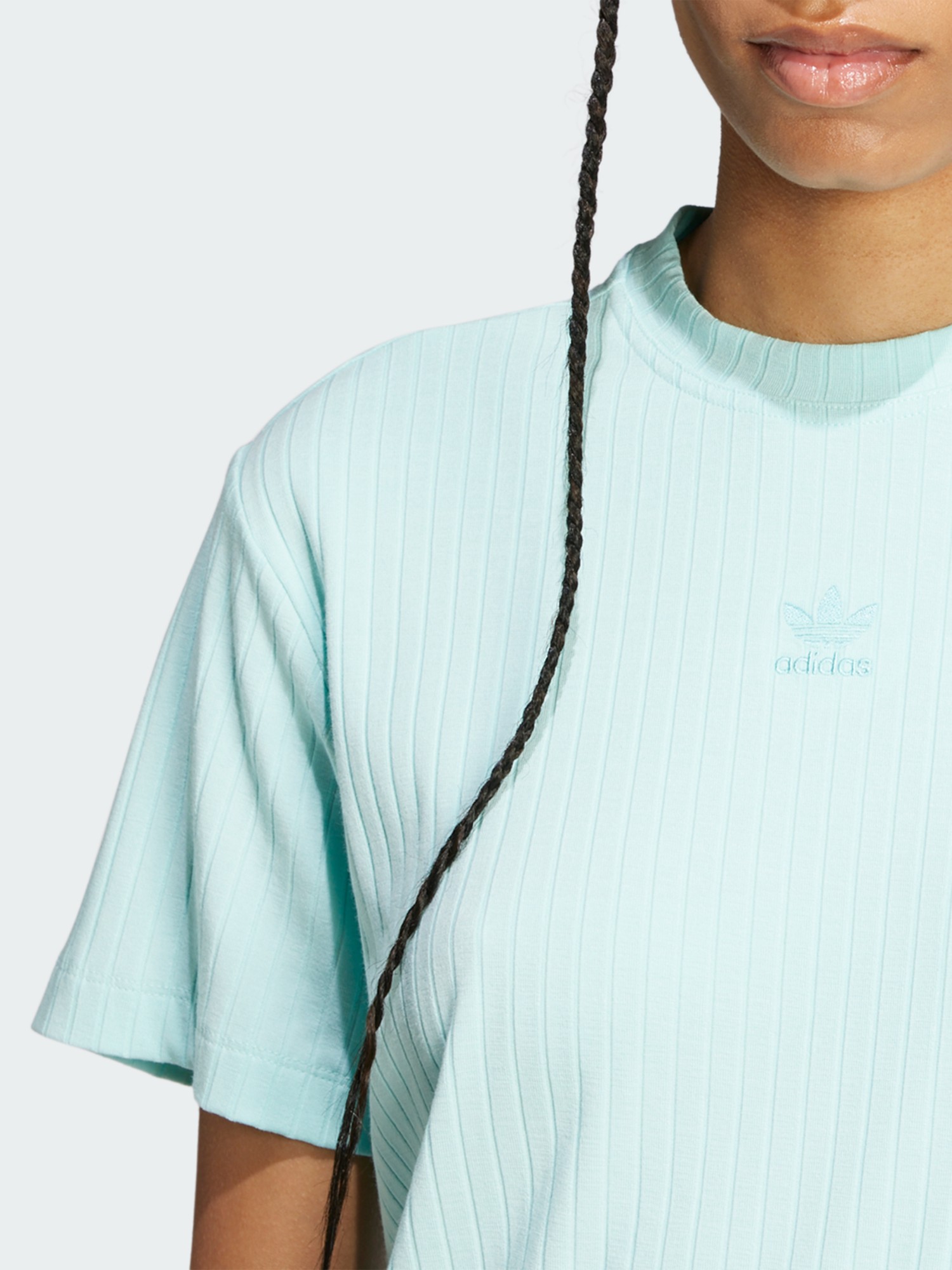 Футболка женская Adidas ESS WR TEE голубая JC8060 изображение 5