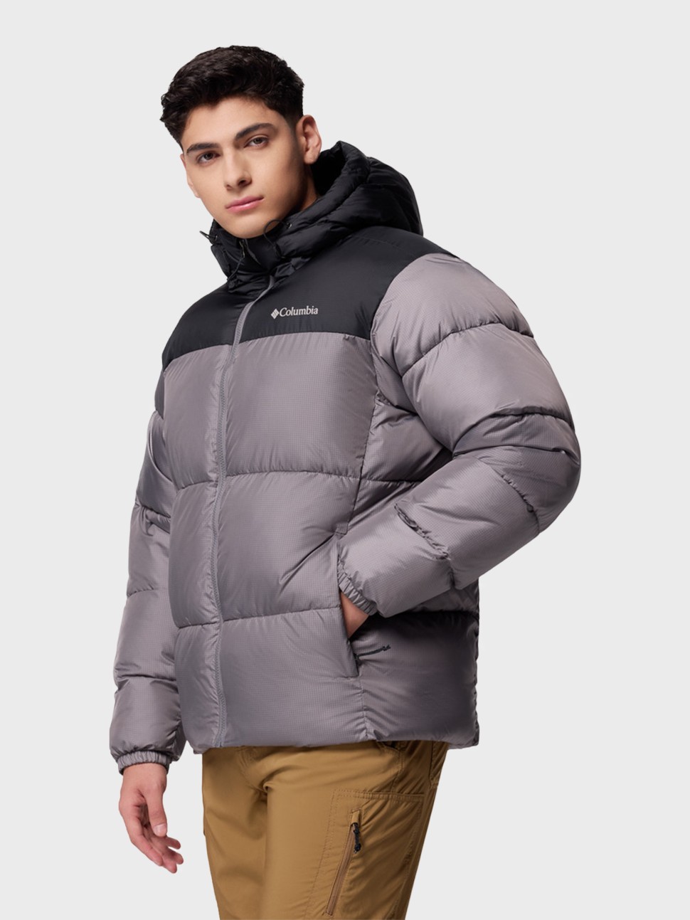 Куртка чоловіча Columbia Puffect™ II Hooded Jacket темно-сіра 2086851-023 — фото 3