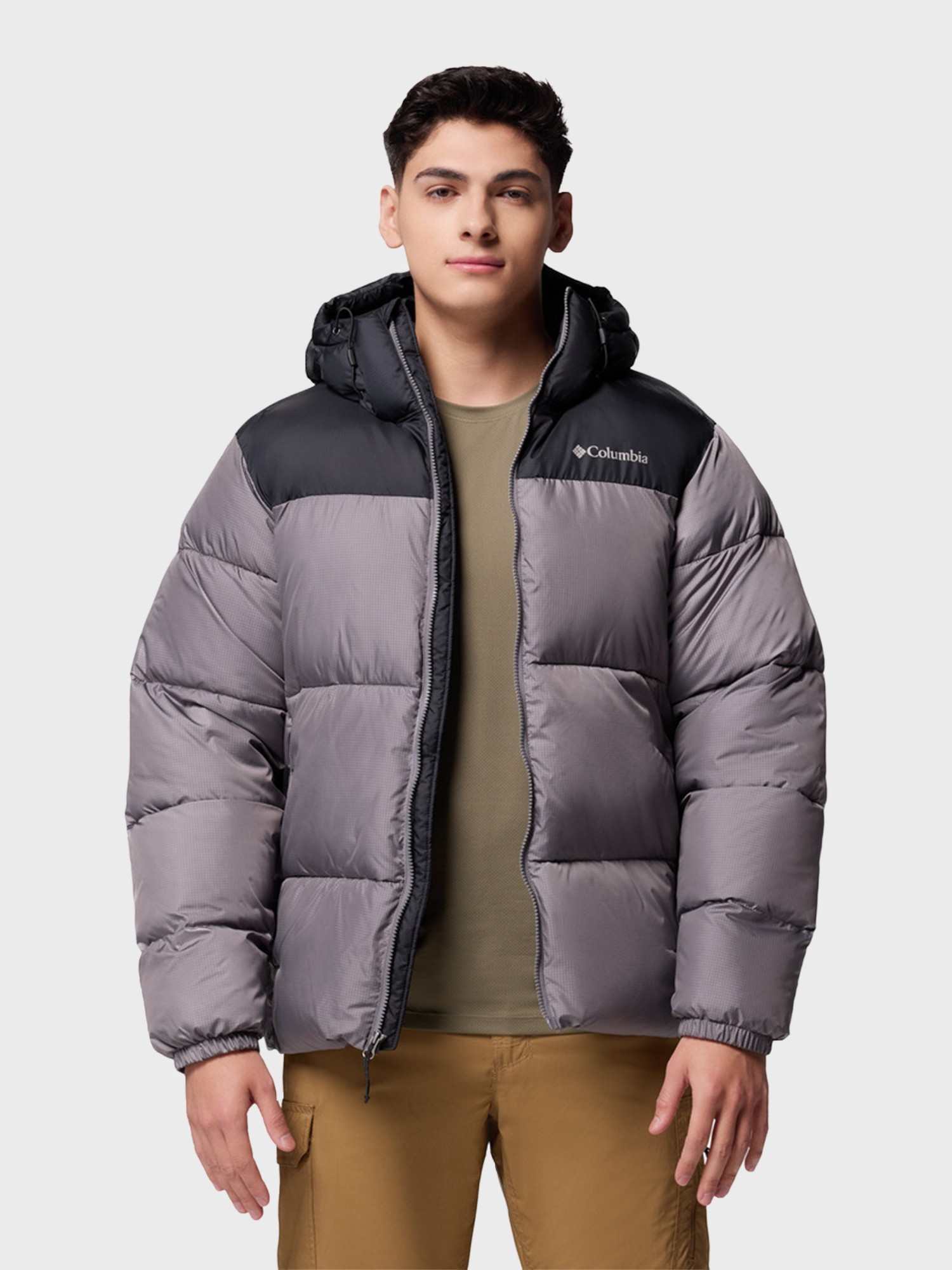Куртка чоловіча Columbia Puffect™ II Hooded Jacket темно-сіра 2086851-023 изображение 5