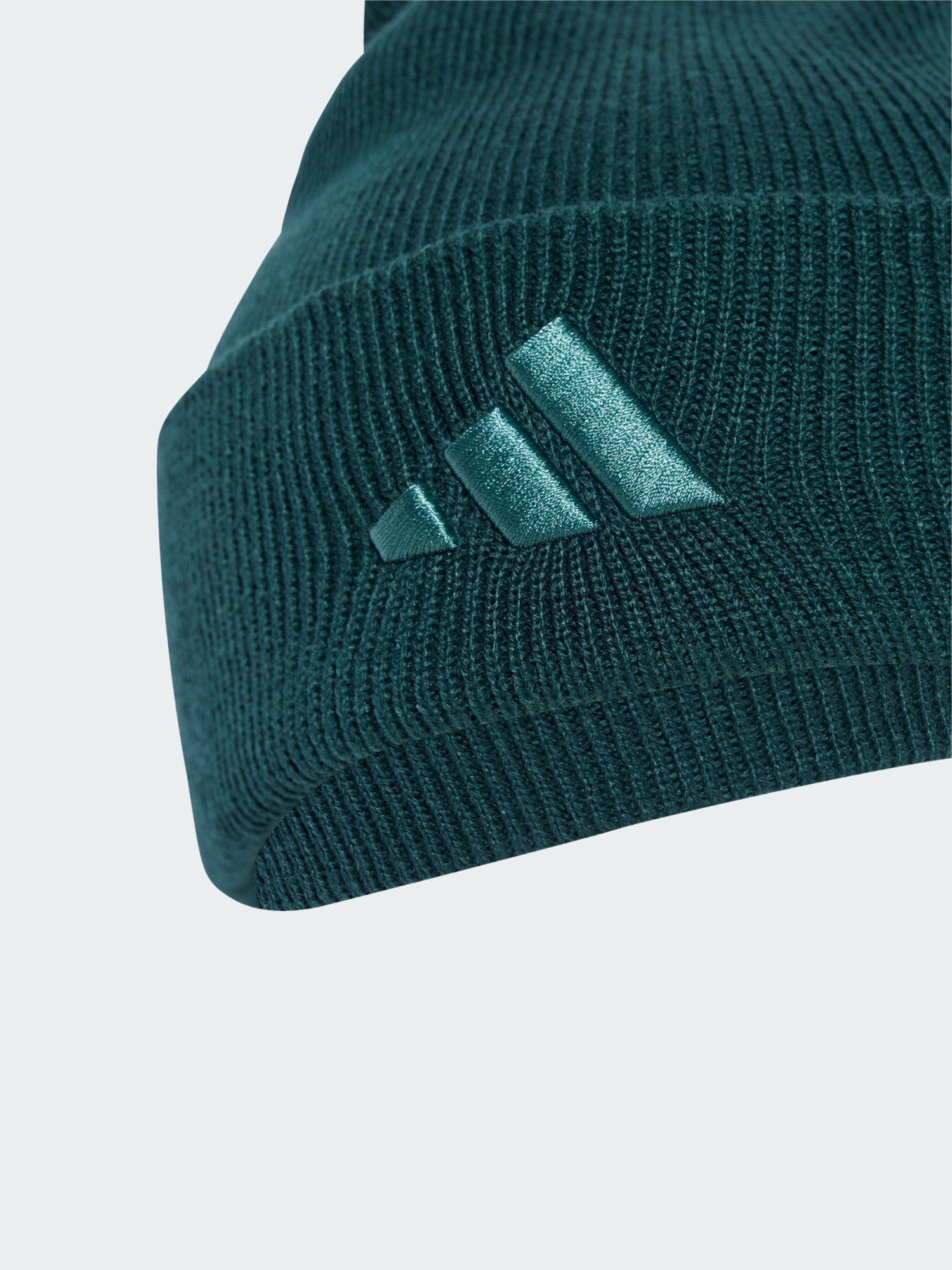 Шапка  Adidas NEW LOG BEA CUF зеленая JX5747 изображение 4