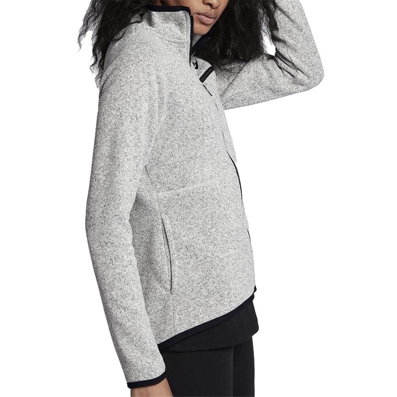 Толстовка женская Nike W NSW JKT FZ SUMMIT серая 914396-063 изображение 3