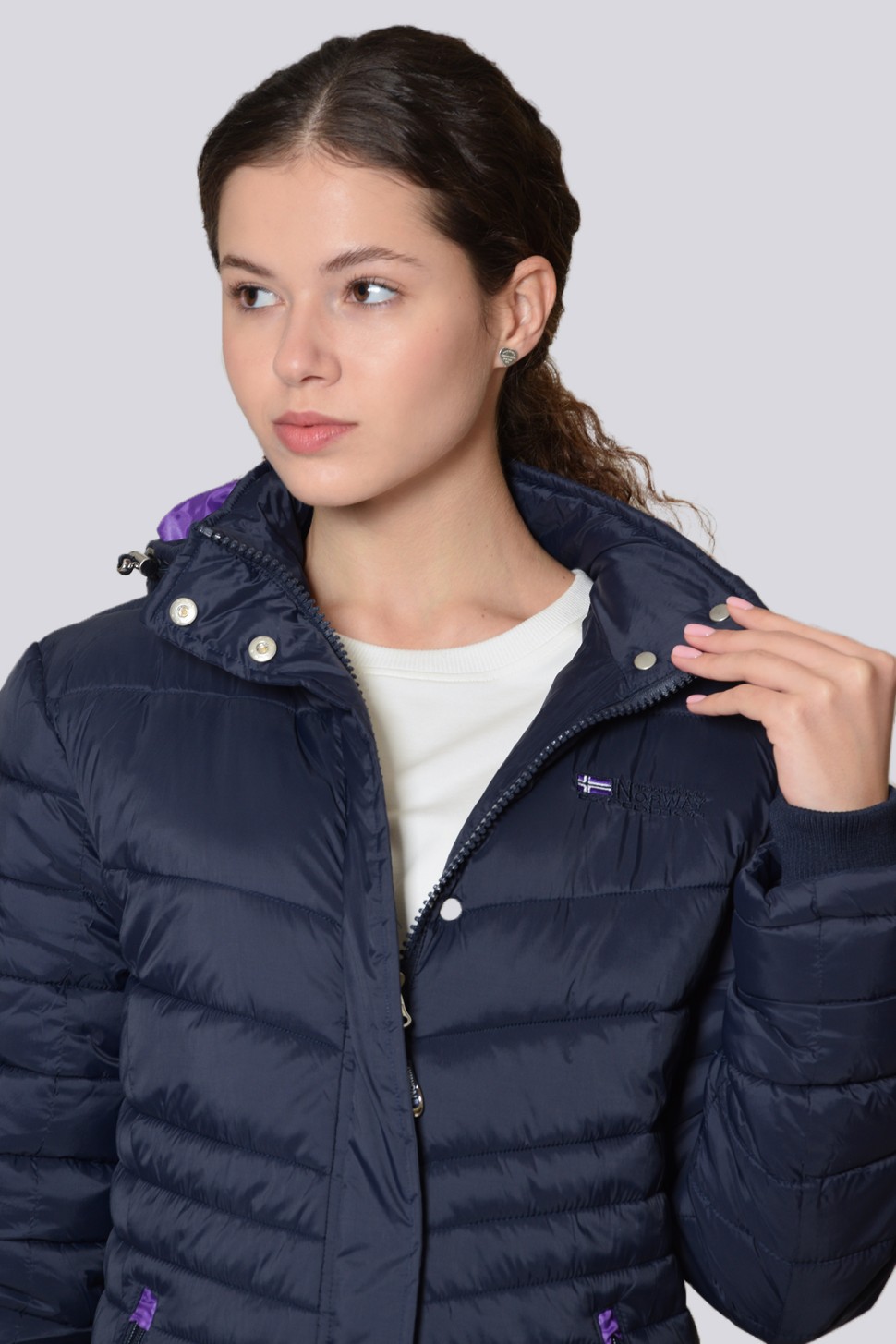Куртка жіноча Geographical Norway синя WR607F-450 — фото 3