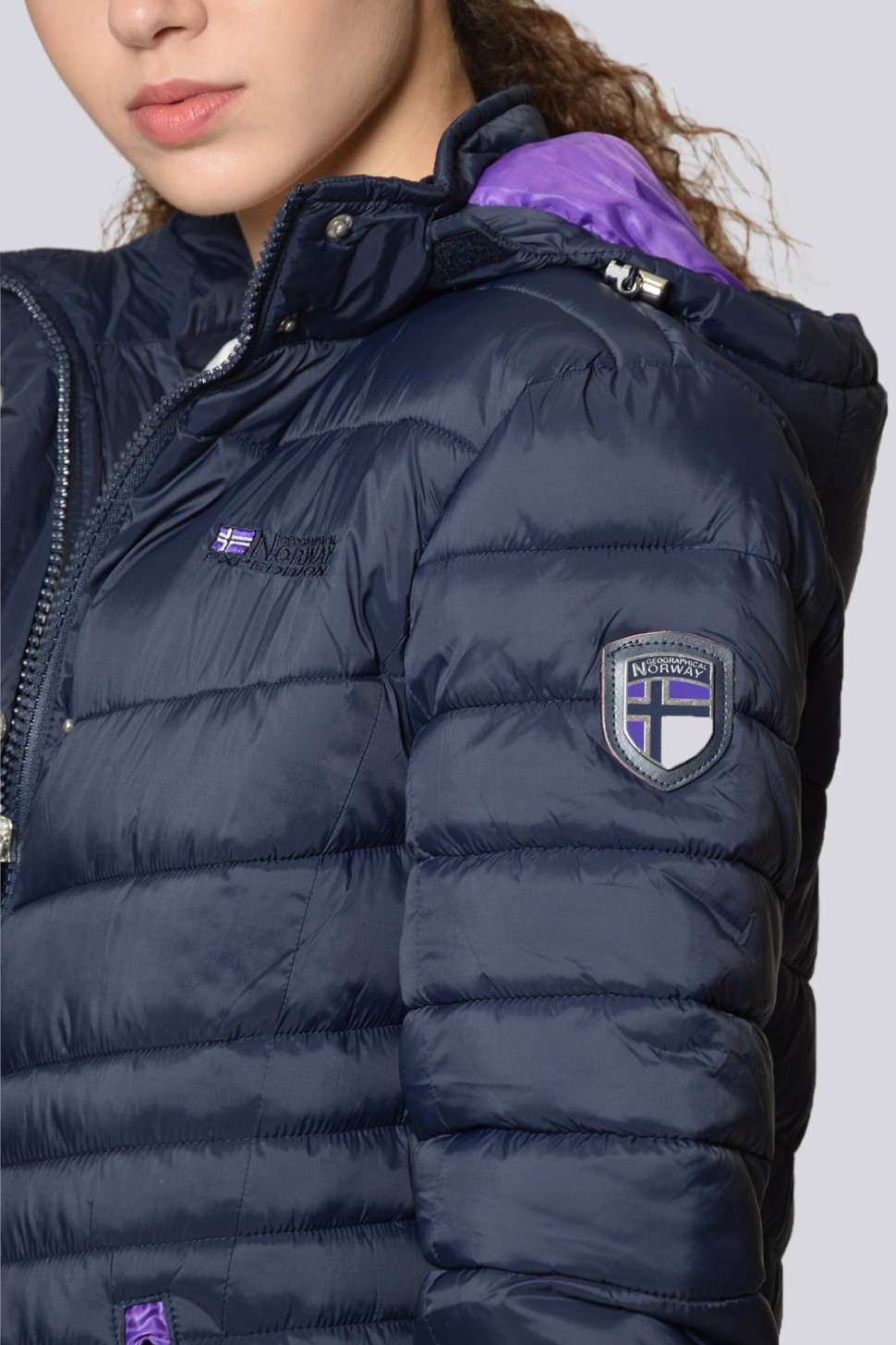 Куртка жіноча Geographical Norway синя WR607F-450 — фото 4