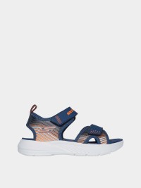 Сандалии детские Skechers MICROSPEC-SPLASH синие 407034L NVOR изображение 2
