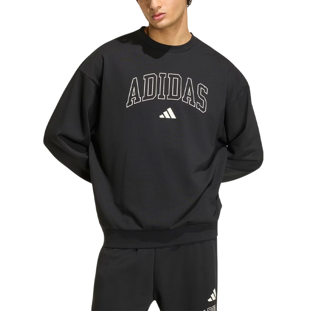 Толстовка мужская Adidas M COLL FT CRW черная KF4252