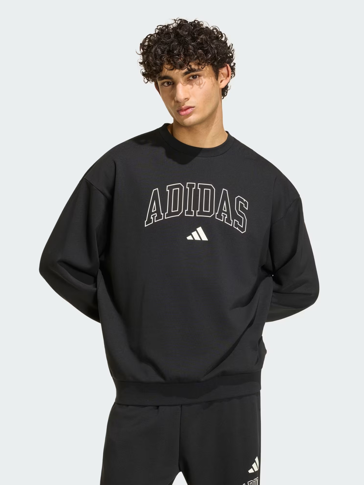 Толстовка мужская Adidas M COLL FT CRW черная KF4252 изображение 2