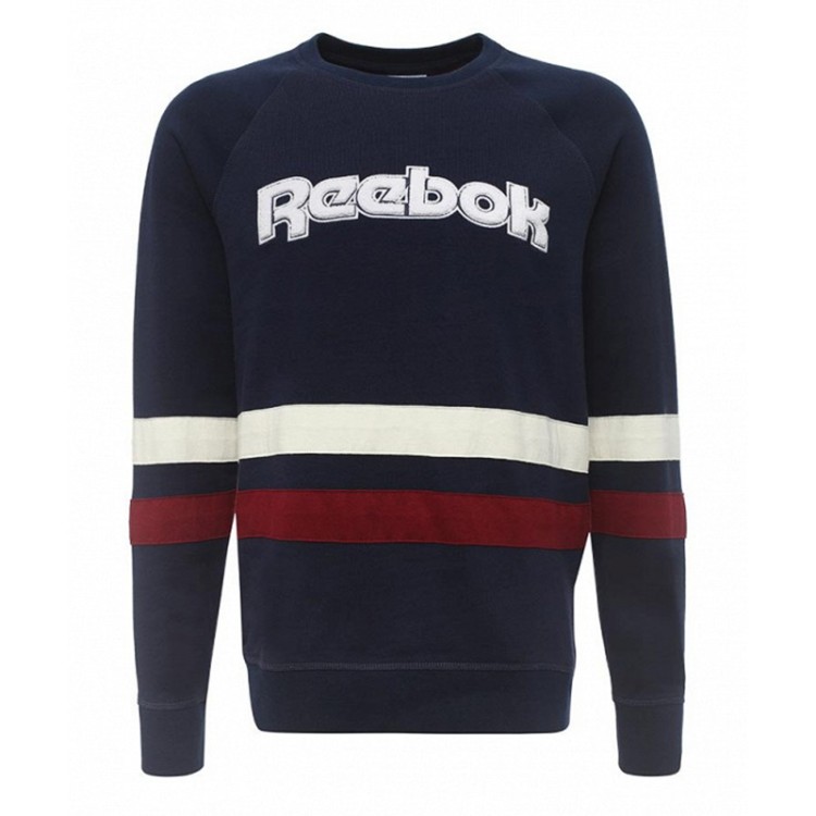 Толстовка мужская Reebok Chenille Crewneck синяя BK4933 изображение 1