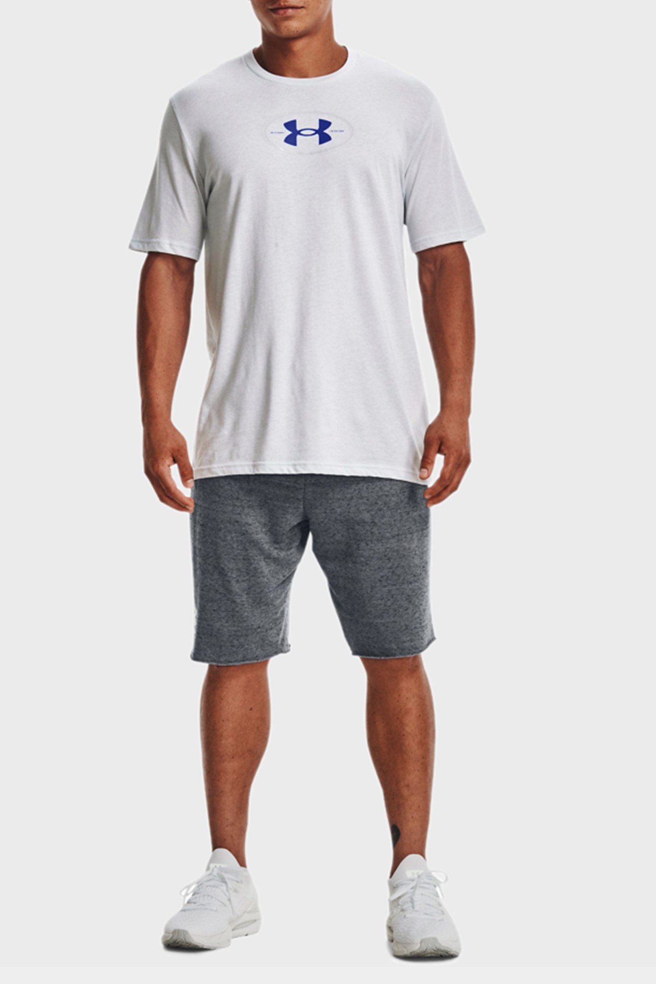 Футболка чоловіча Under Armour UA ARMOUR REPEAT SS біла 1371264-014 изображение 2