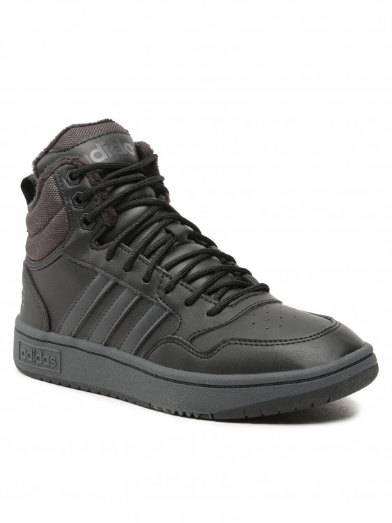 Кросівки чоловічі Adidas HOOPS 3.0 MID WTR чорні GW6421 изображение 2
