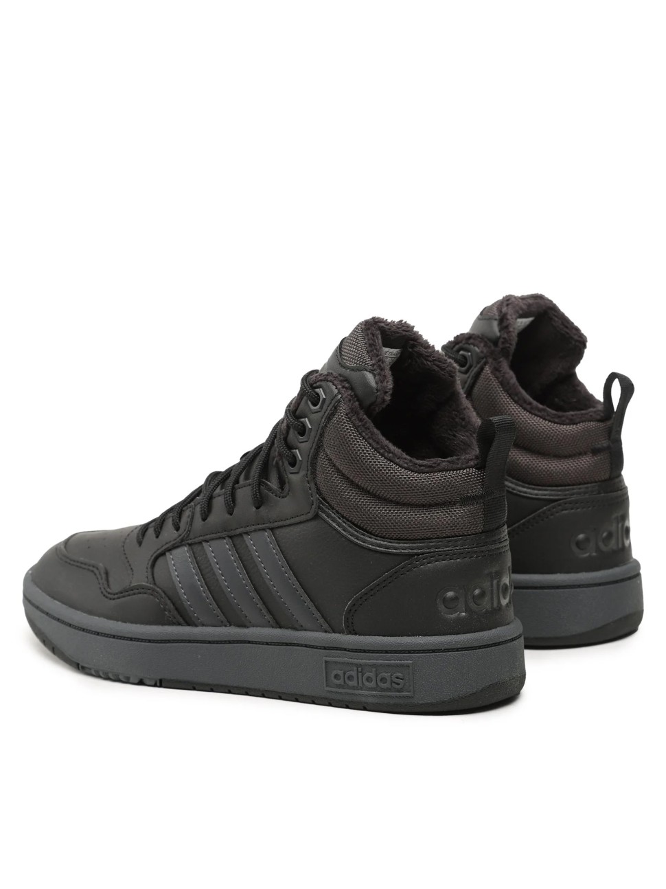 Кросівки чоловічі Adidas HOOPS 3.0 MID WTR чорні GW6421 — фото 3