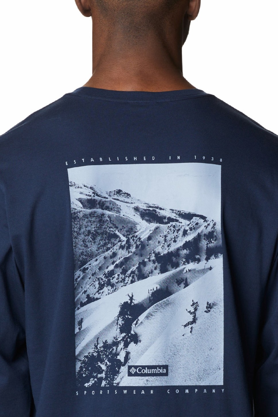 Лонгслів чоловічий Columbia Explorers Canyon™ Long Sleeve T-Shirt синій 2054551-464 — фото 4