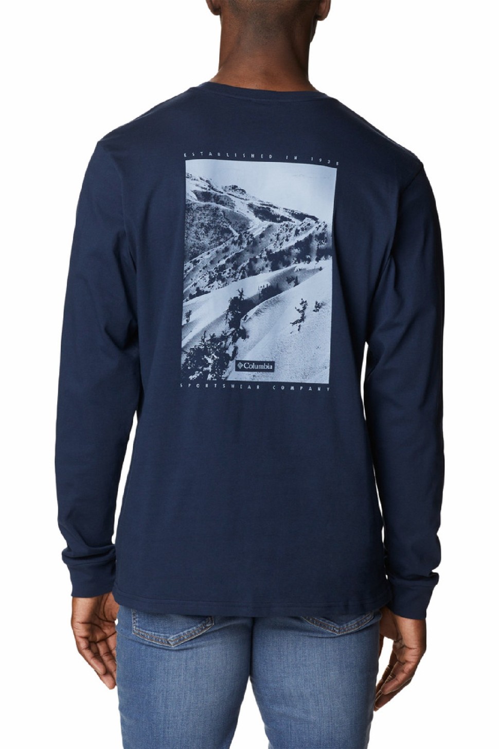 Лонгслів чоловічий Columbia Explorers Canyon™ Long Sleeve T-Shirt синій 2054551-464 — фото 5