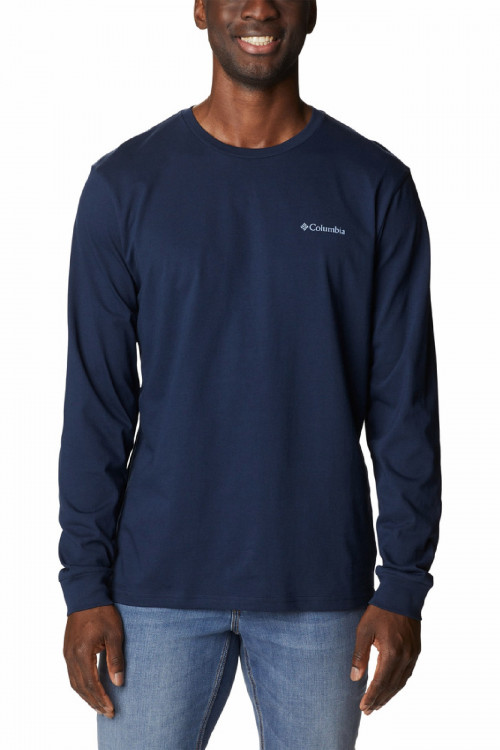Лонгслив мужской Columbia Explorers Canyon™ Long Sleeve T-Shirt синий 2054551-464 изображение 6