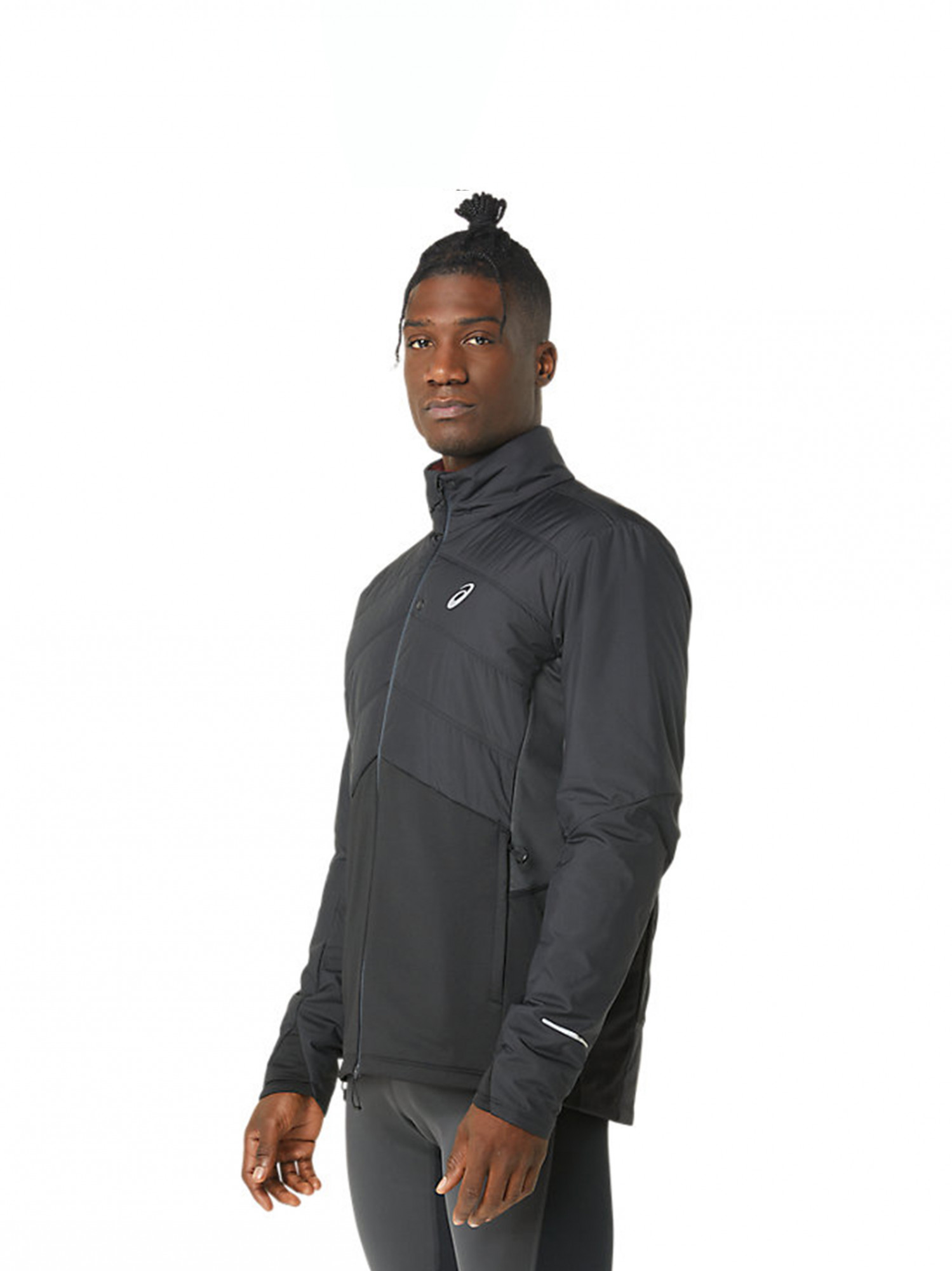 Ветровка мужская Asics Winter Run Jacket черная 2011C883-001 изображение 4