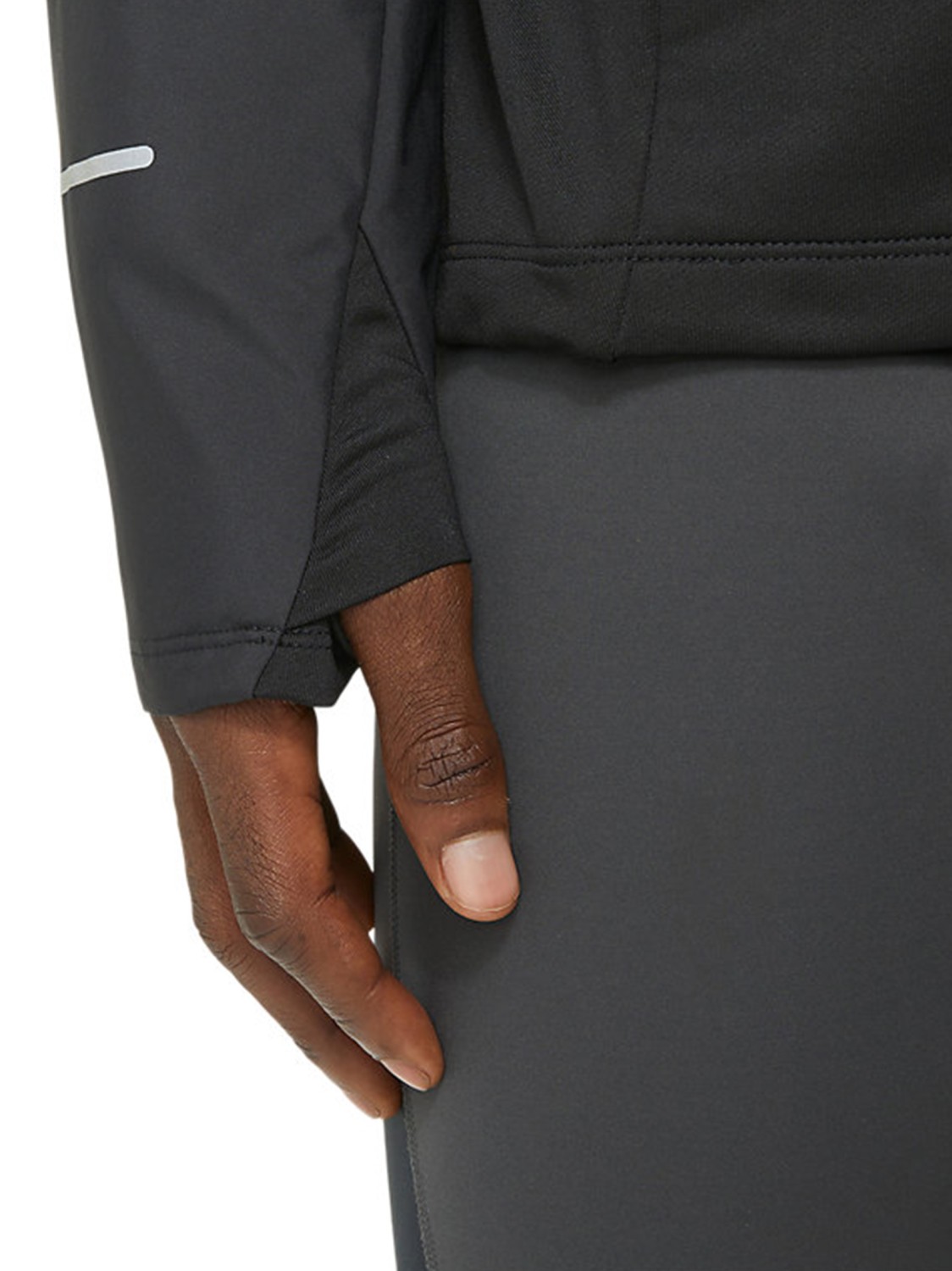 Вітрівка чоловіча Asics Winter Run Jacket чорна 2011C883-001 изображение 7