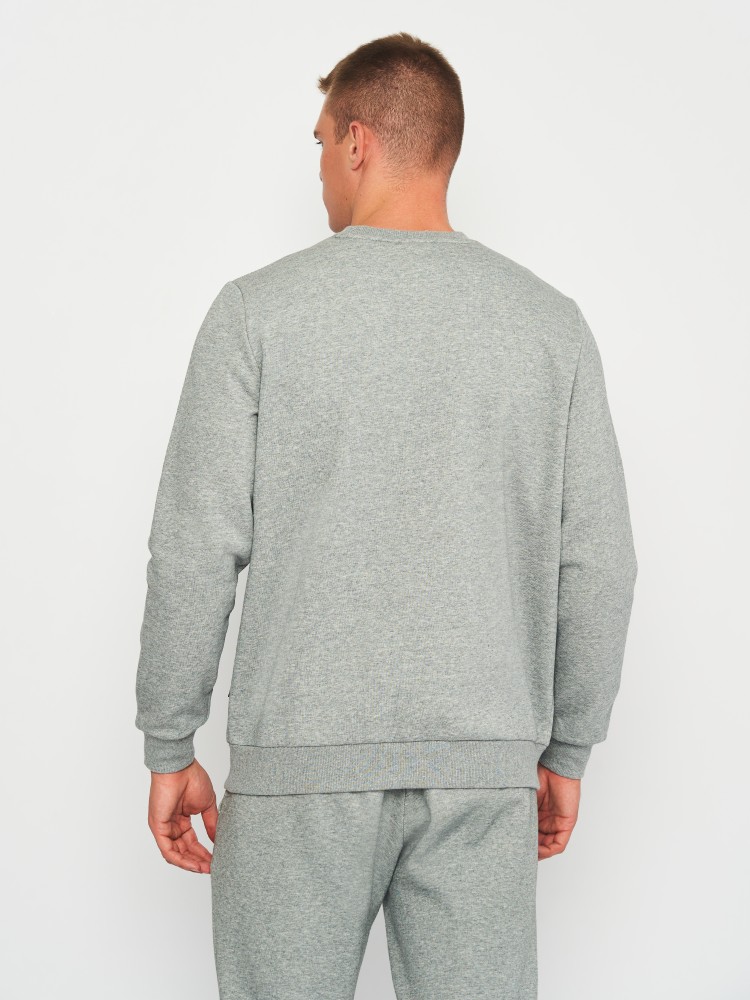 Толстовка чоловіча Puma ESS Small Logo Crew FL сіра 58668203 изображение 3