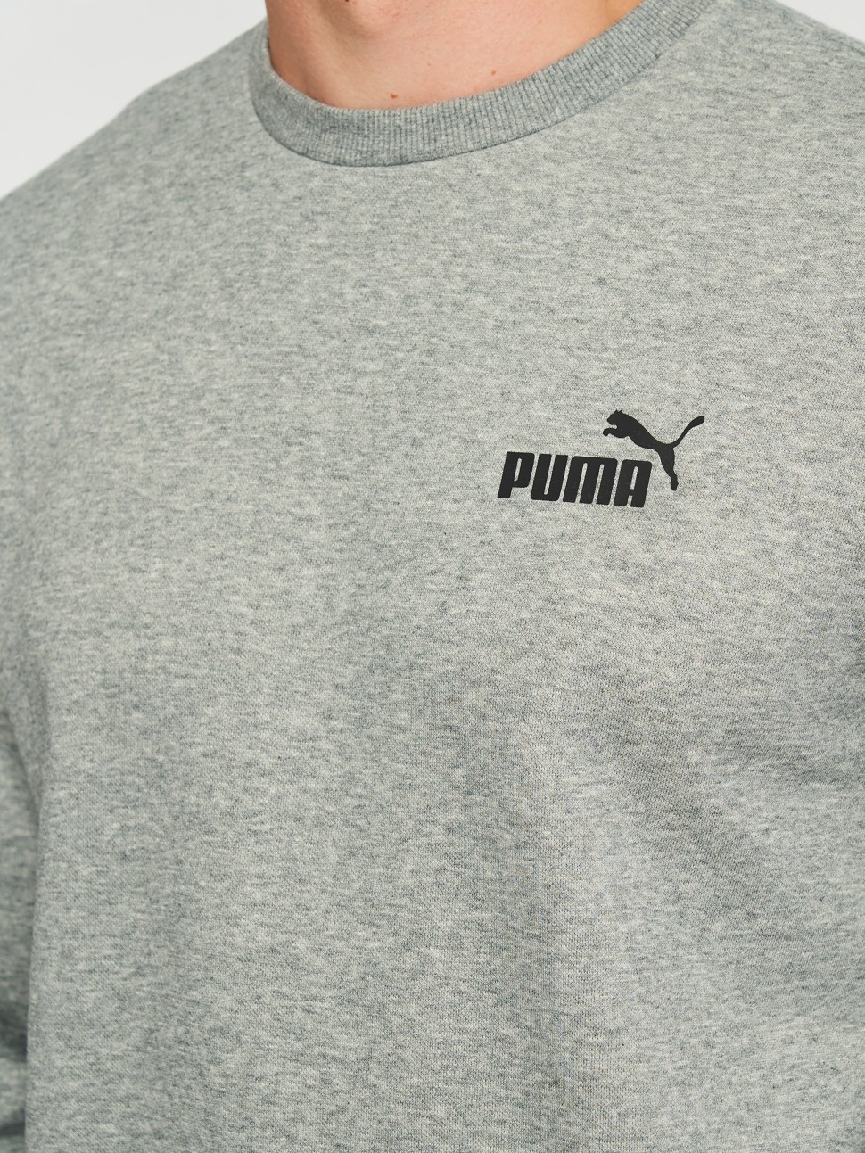 Толстовка чоловіча Puma ESS Small Logo Crew FL сіра 58668203 — фото 4