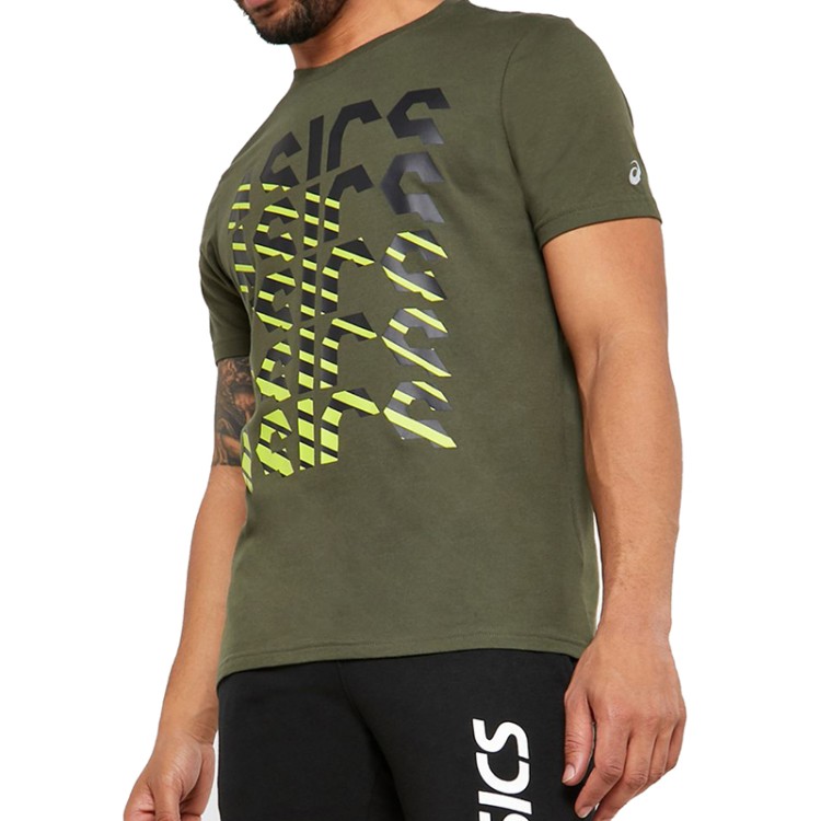 Футболка мужская Asics GPX ASICS FADE TEE S хаки 2031B046-300 изображение 3