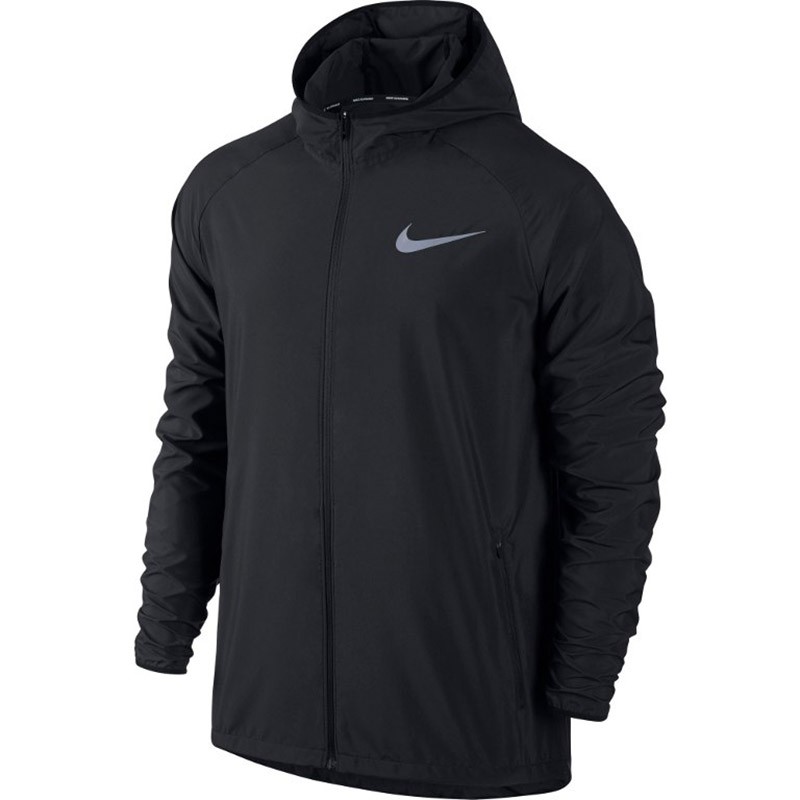 Ветровка мужская Nike Essential Hooded Running Jacket черная 856892-010 — фото 1