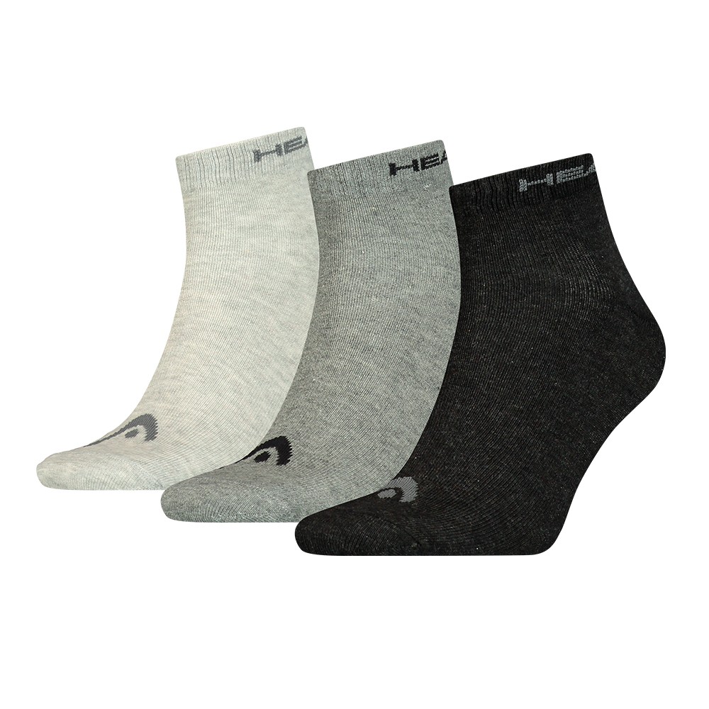 Носки HEAD QUARTER 3P UNISEX серые 761011001005