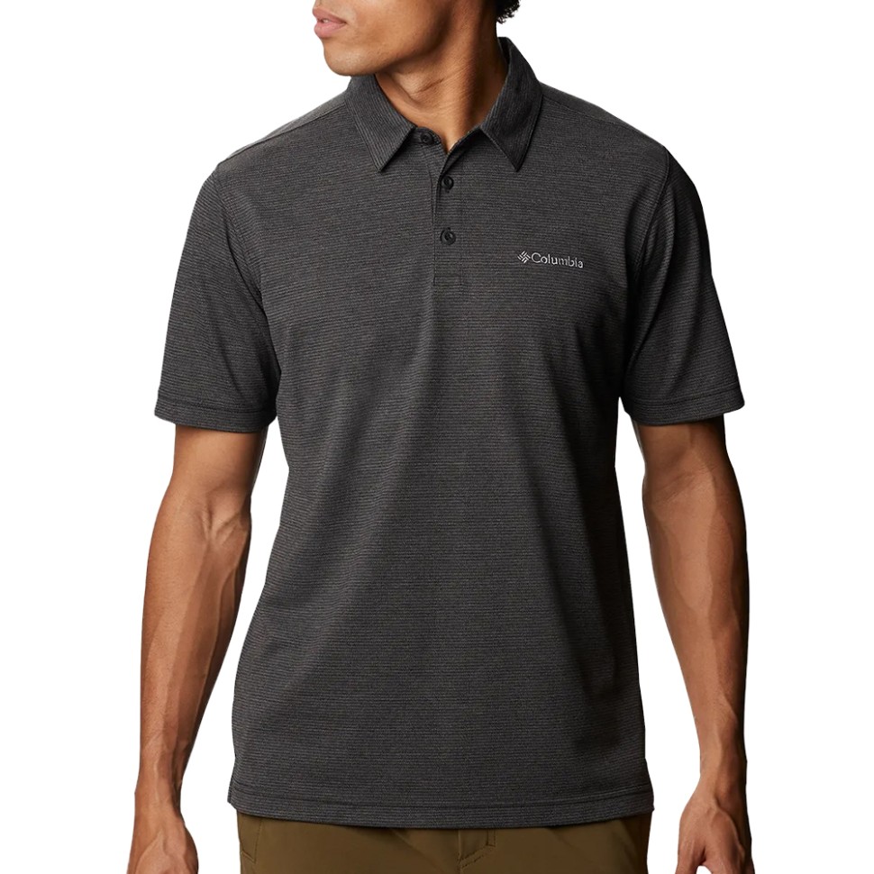 Поло мужское Columbia HAVERCAMP™ PIQUE POLO черное 1931941-010 изображение 1