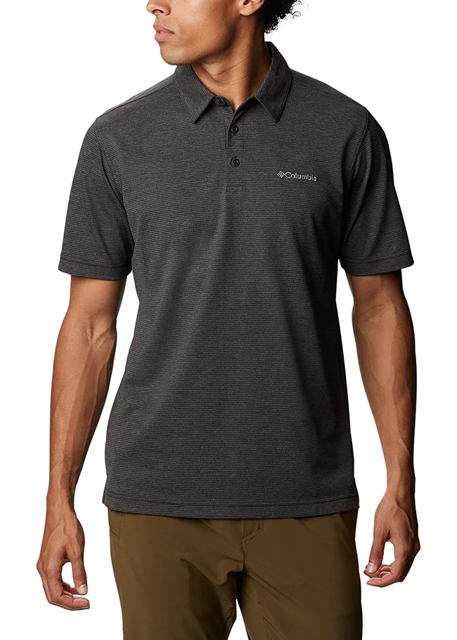 Поло мужское Columbia HAVERCAMP™ PIQUE POLO черное 1931941-010 изображение 2