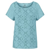 Футболка жіноча Jack Wolfskin Moro Maori T блакитна 1806072-4010 изображение 2