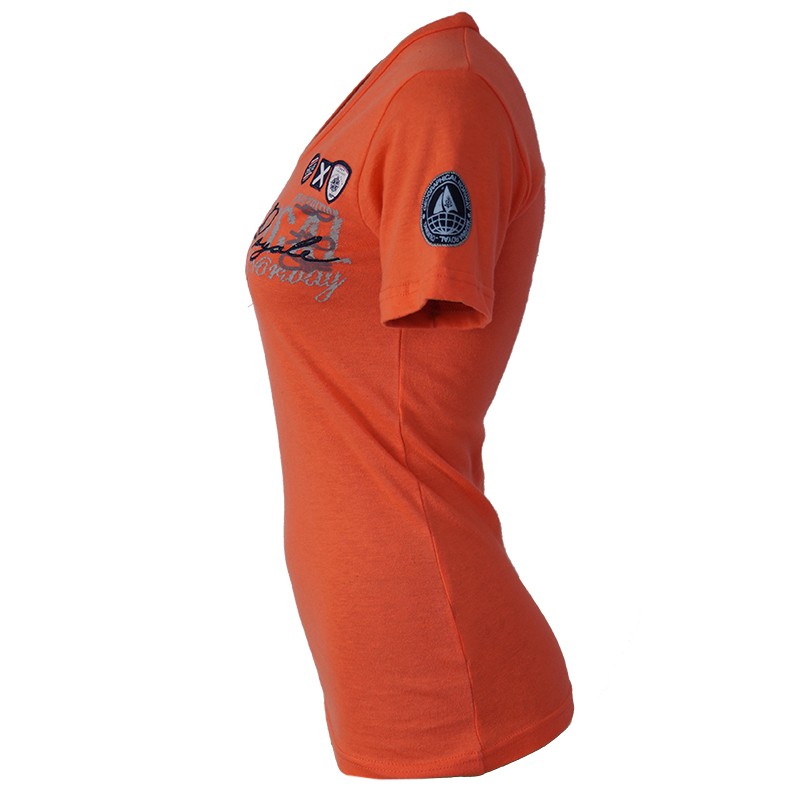 Футболка женская Geographical Norway оранжевая SQ642F-800 изображение 3