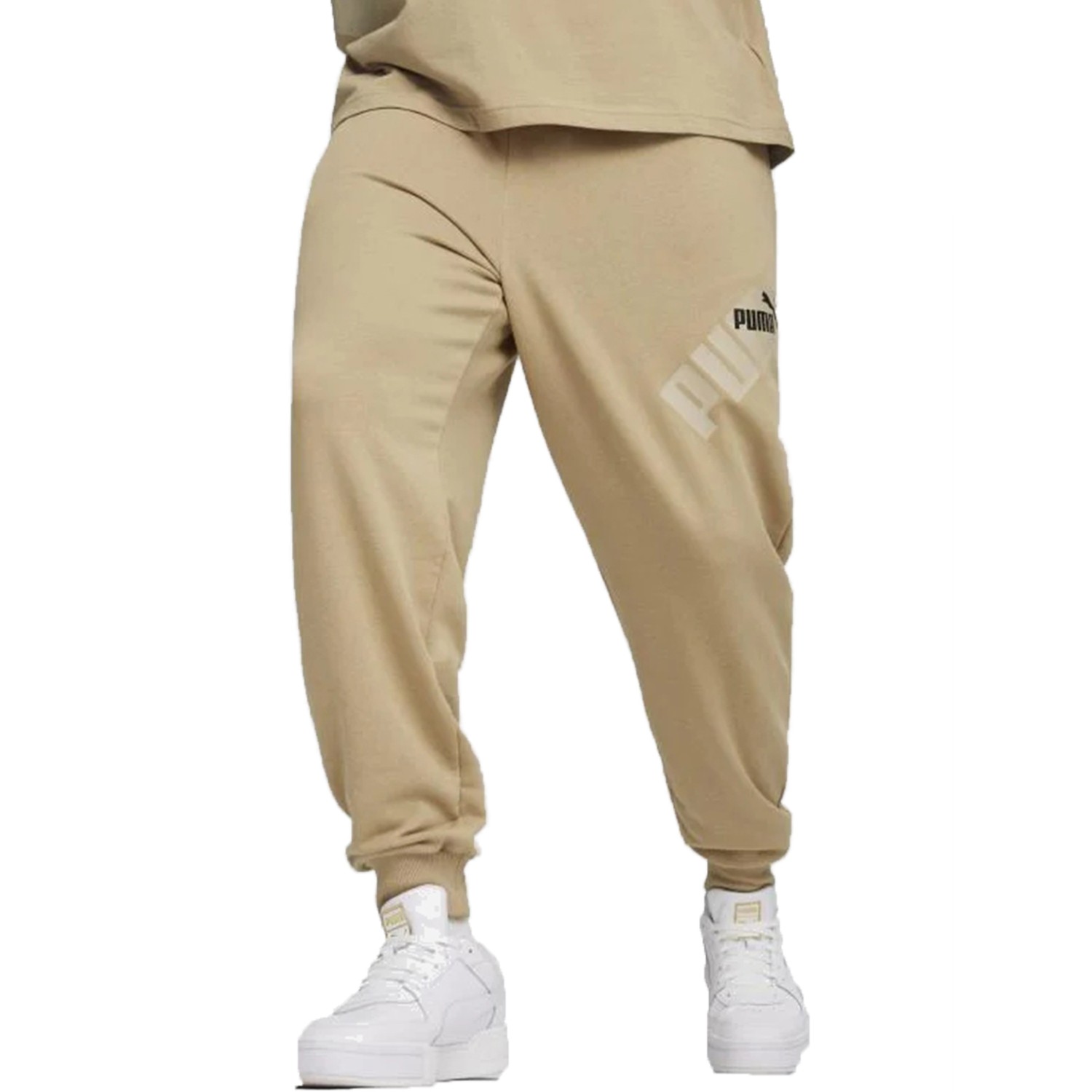 Штани чоловічі Puma PUMA POWER Sweatpants бежеві 67893683 изображение 1