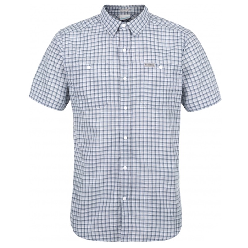 Сорочка чоловіча Columbia Leadville Ridge ™ SS Shirt II блакитна 1884812-556 изображение 1