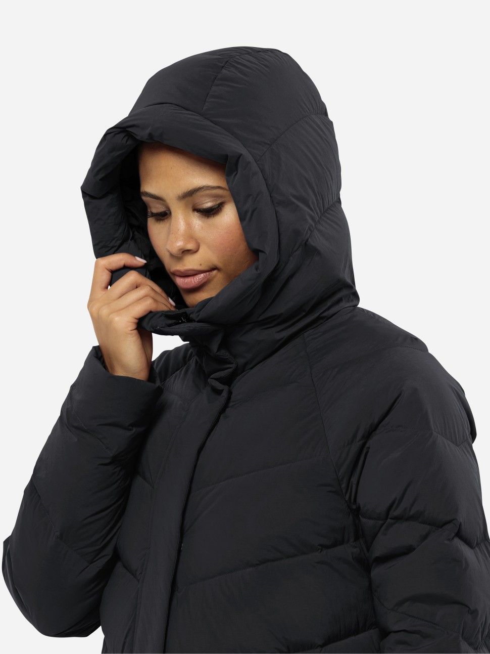 Куртка жіноча Jack Wolfskin MARIENPLATZ COAT W темно-сіра 1206971-6350 — фото 5
