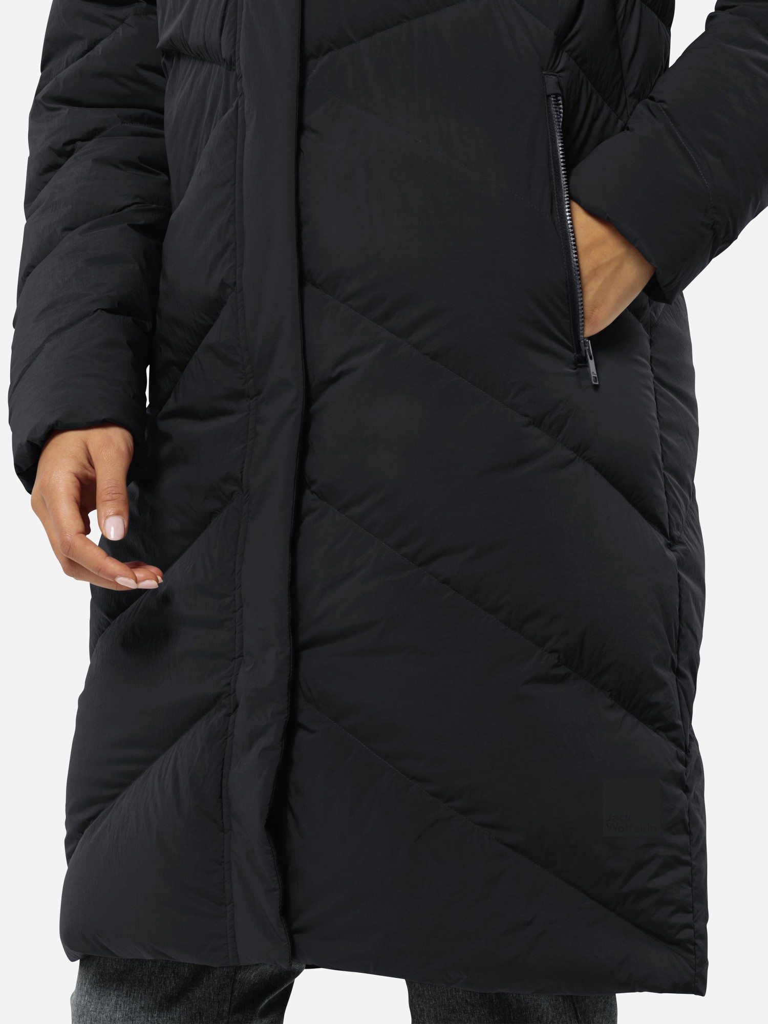 Куртка женская Jack Wolfskin MARIENPLATZ COAT W темно-серая 1206971-6350 изображение 6