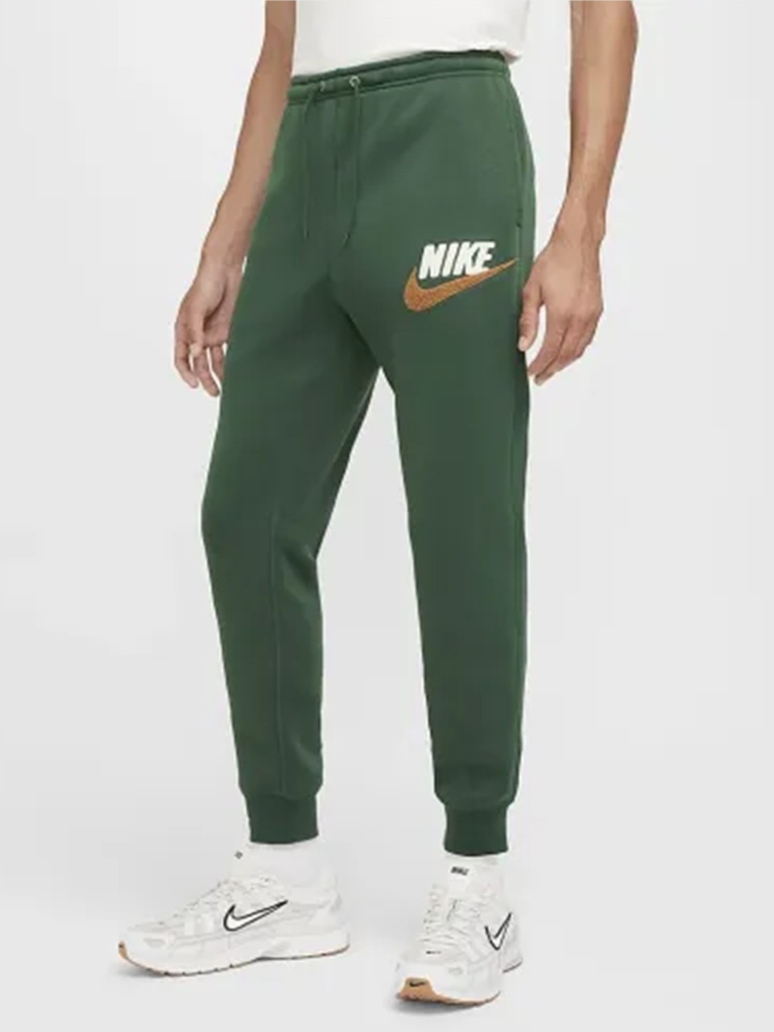 Брюки мужские Nike M NK CLUB BB JOGGER CHNL FTRA зеленые FN3094-323 изображение 2