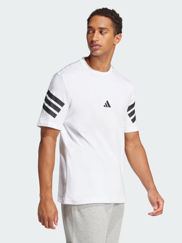Футболка чоловіча Adidas M FI 3S REG T біла JD4880 изображение 4