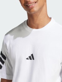 Футболка чоловіча Adidas M FI 3S REG T біла JD4880 изображение 6