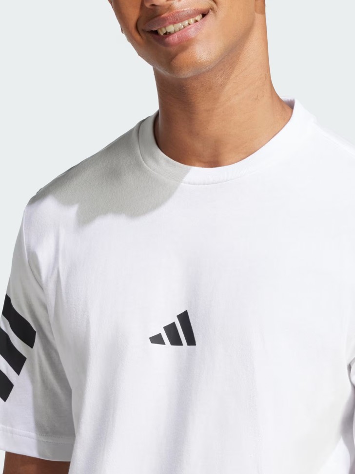 Футболка чоловіча Adidas M FI 3S REG T біла JD4880 изображение 6