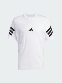 Футболка чоловіча Adidas M FI 3S REG T біла JD4880 изображение 7