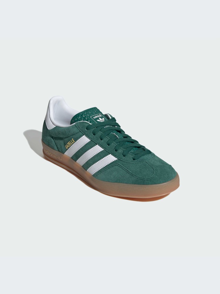 Кроссовки мужские Adidas GAZELLE INDOOR зеленые JI2062 изображение 3
