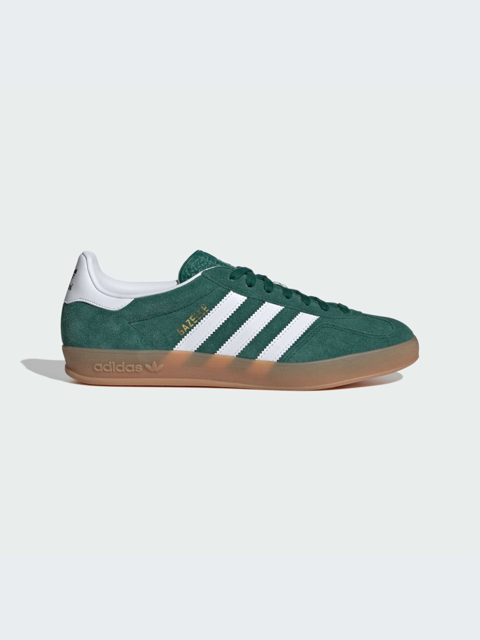 Кроссовки мужские Adidas GAZELLE INDOOR зеленые JI2062 — фото 2