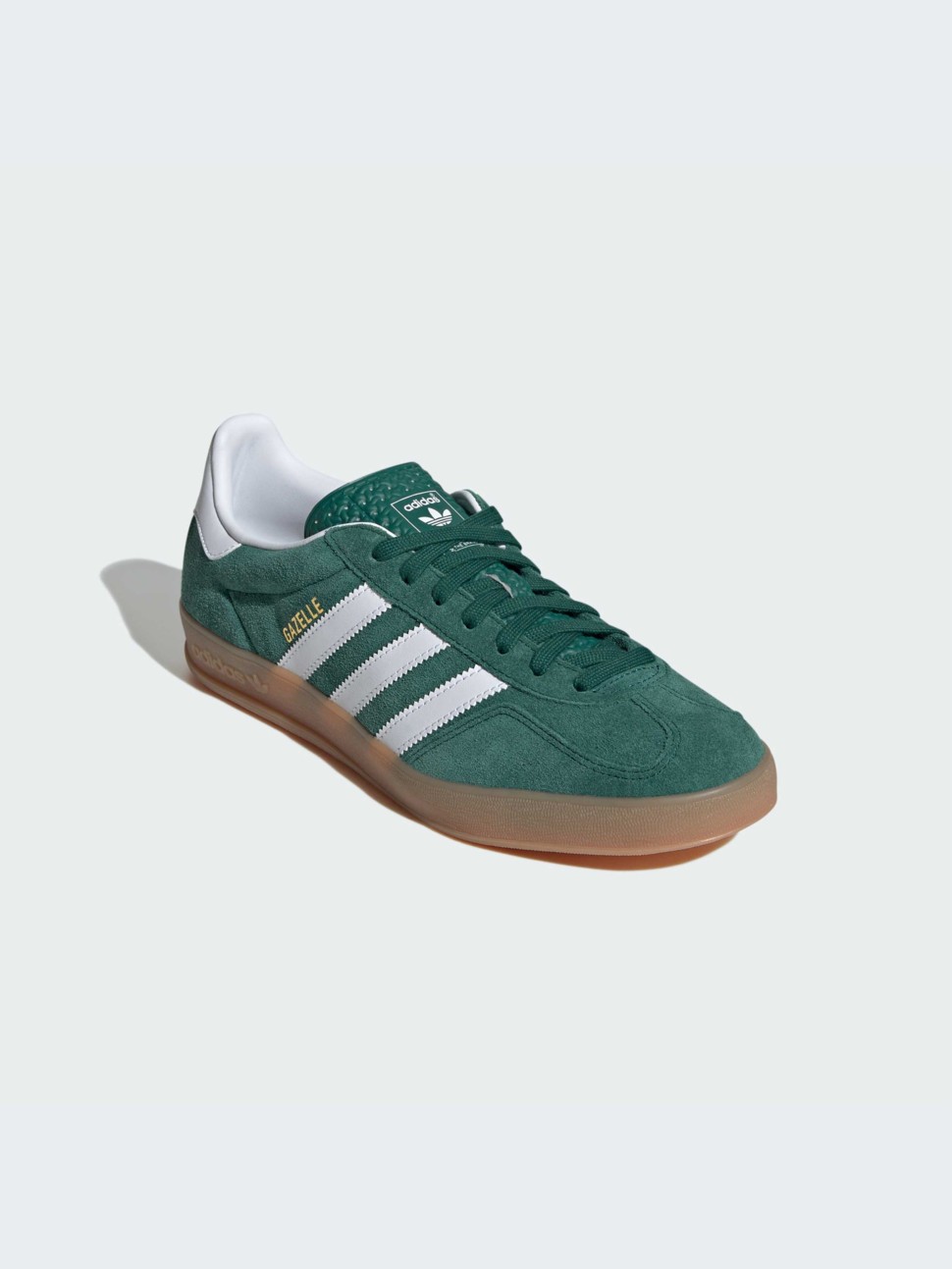 Кроссовки мужские Adidas GAZELLE INDOOR зеленые JI2062 — фото 3
