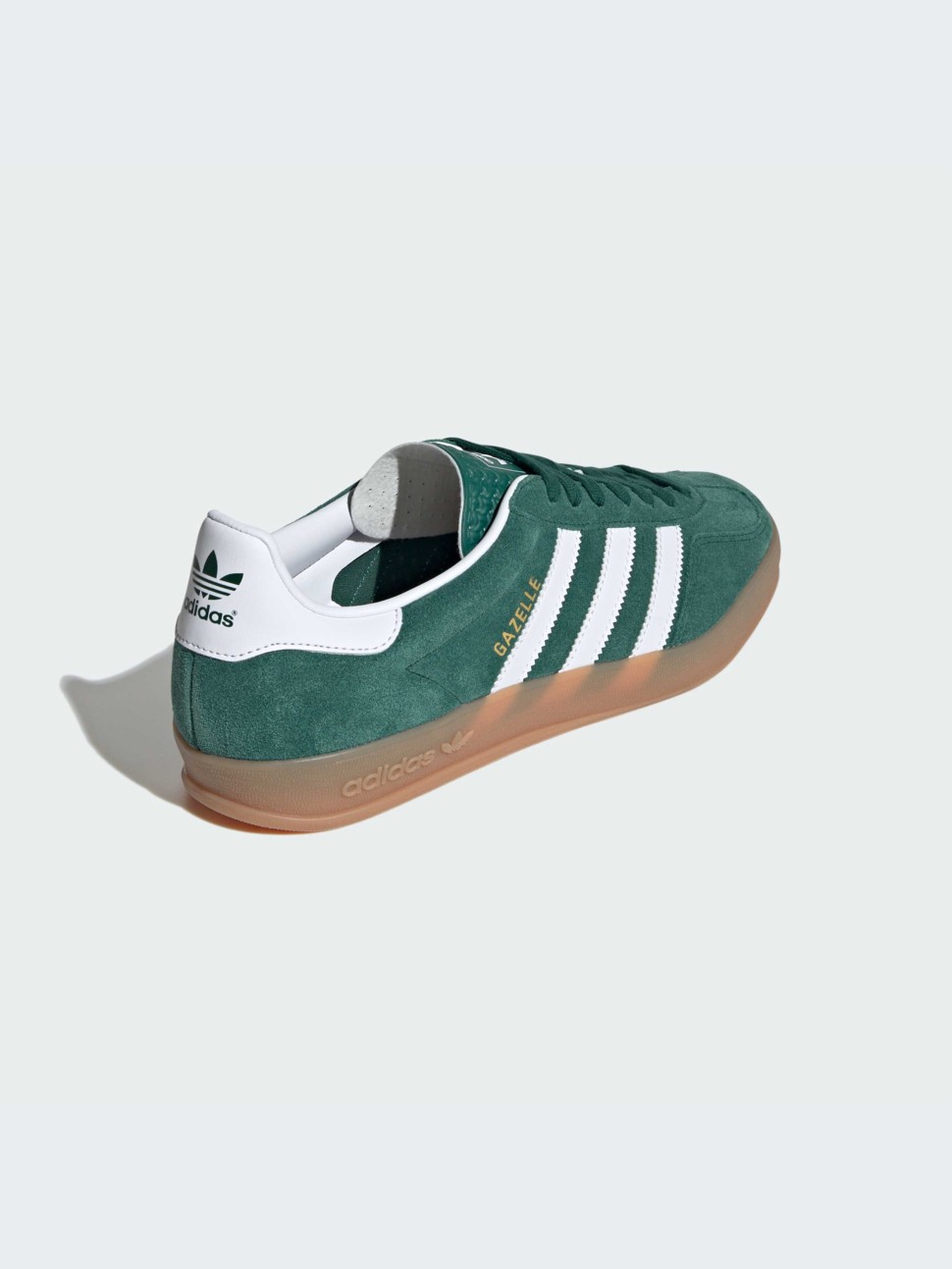 Кроссовки мужские Adidas GAZELLE INDOOR зеленые JI2062 — фото 4