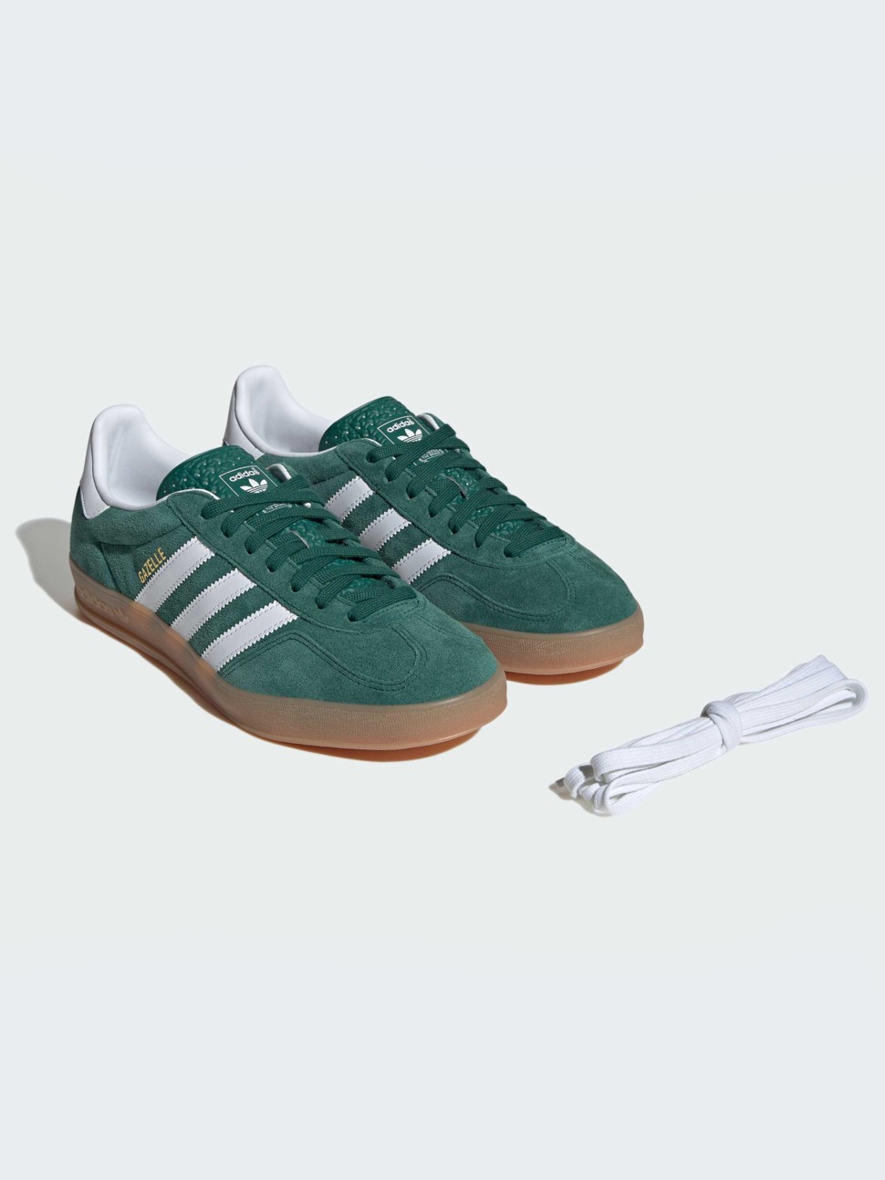 Кроссовки мужские Adidas GAZELLE INDOOR зеленые JI2062 — фото 5