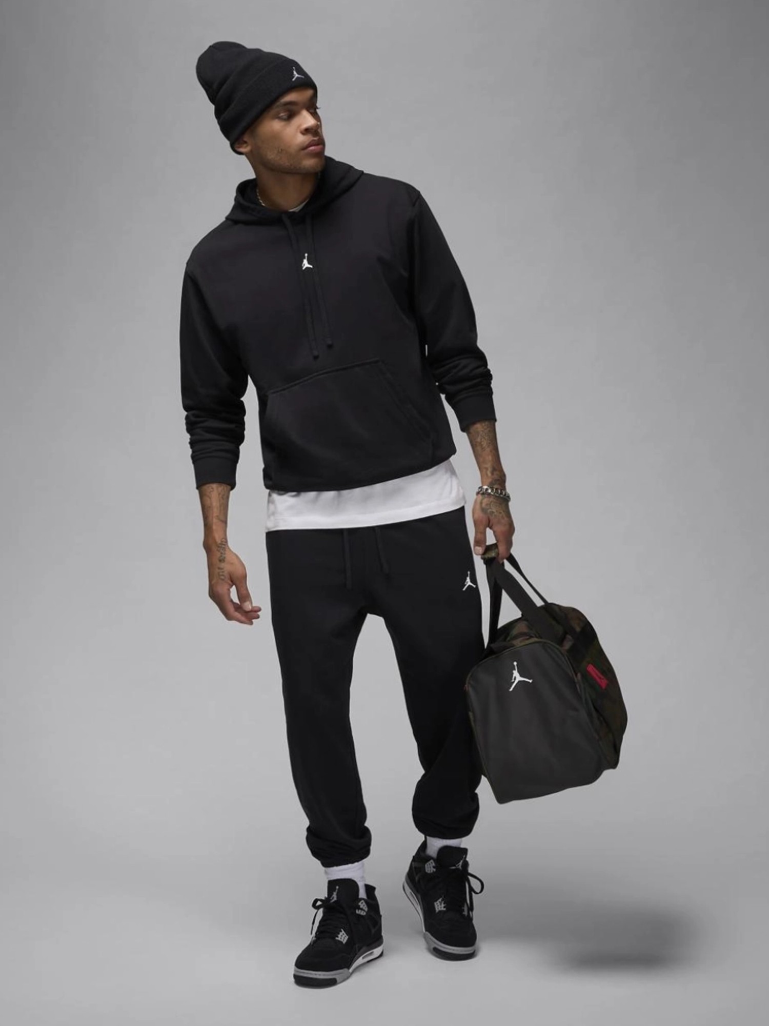 Толстовка мужская Nike M J DF SPRT CSVR FLC PO черная FV8606-010 изображение 4